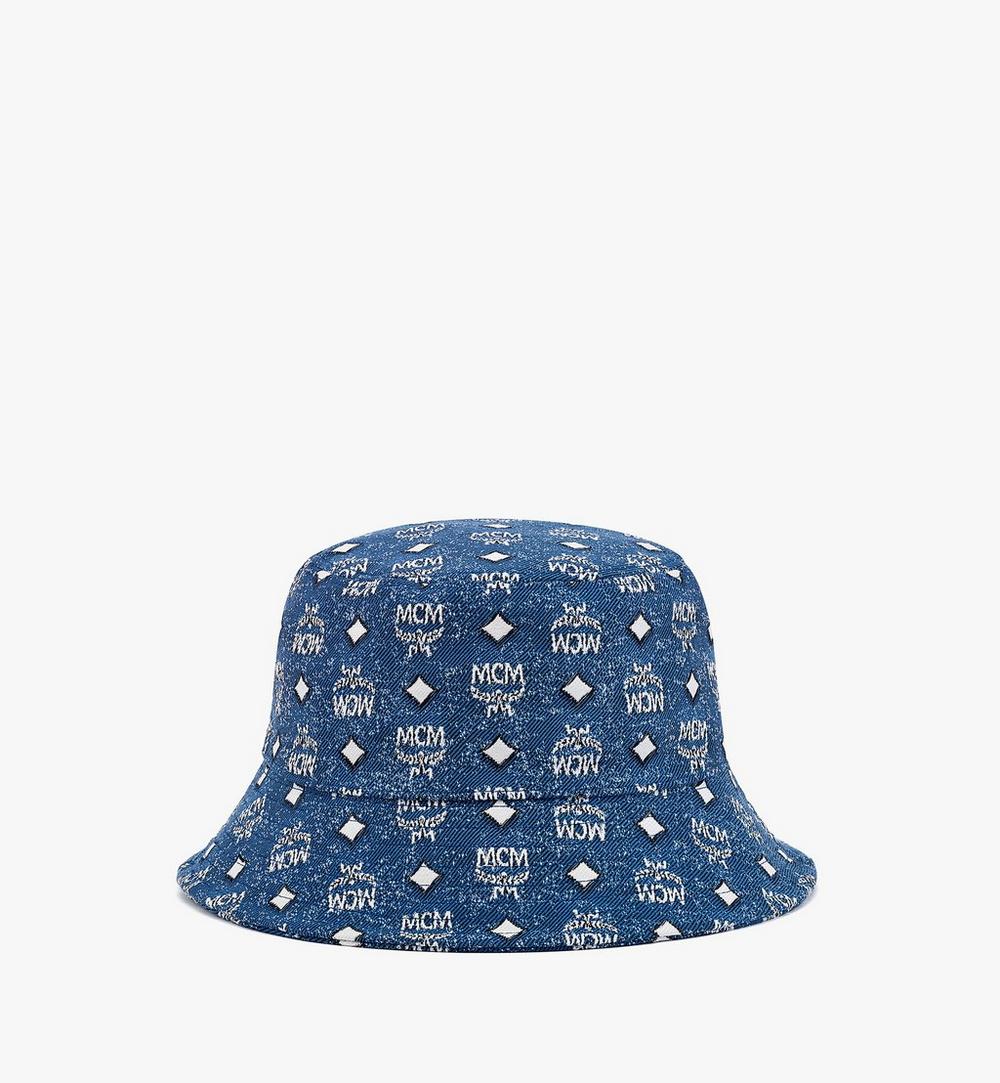 Bucket Hat in Vintage Denim Jacquard 1